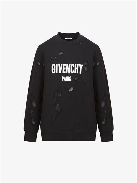 givenchy sweatshirts|sweatshirt givenchy paris destroyed.